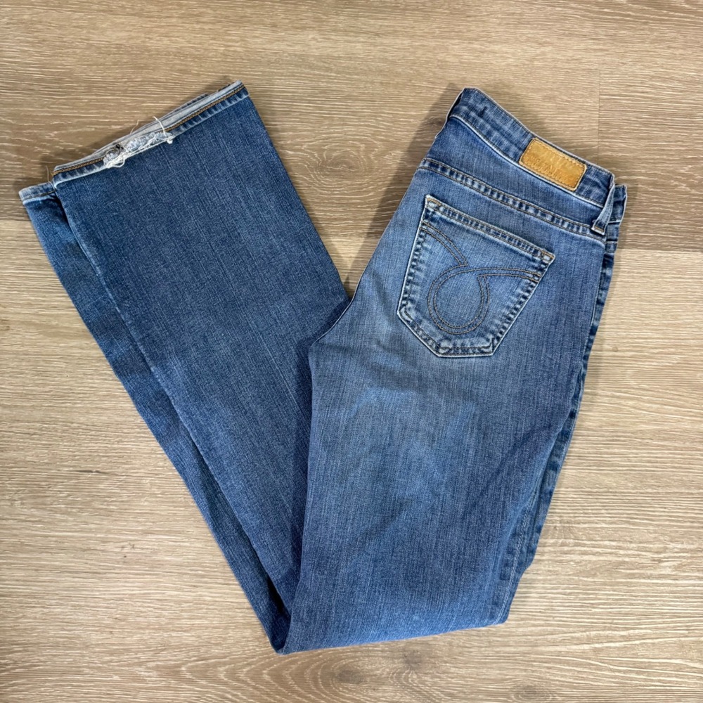 Big Star Remy Mid-Rise Bootcut Jeans Womens 28L Blue Denim Stretch